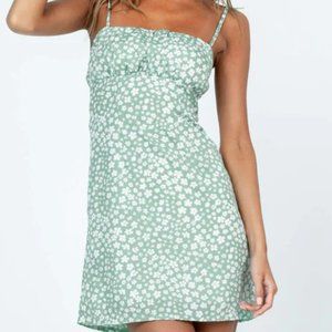 Princess Polly Tallie Mini Dress Green Floral